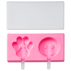 Ice Cream Popsicle Silicone Mold 2 Cavity - bakeware bake house kitchenware bakers supplies baking