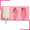 Ice Cream Popsicle Silicone Mold 3 Cavity - bakeware bake house kitchenware bakers supplies baking