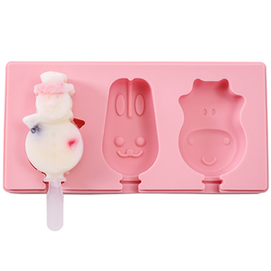 Silicone Popsicle Ice Cream Mold  3 Cavity - bakeware bake house kitchenware bakers supplies baking