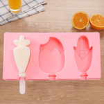 3 Cavity Popsicle Ice Cream Silicone Mold - bakeware bake house kitchenware bakers supplies baking