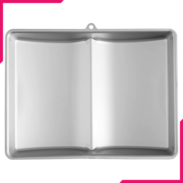 Large Aluminum 3D Book Cake Pan - bakeware bake house kitchenware bakers supplies baking