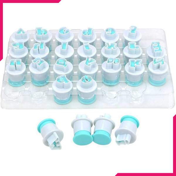 Small Alphabet Plunger Cutter - bakeware bake house kitchenware bakers supplies baking