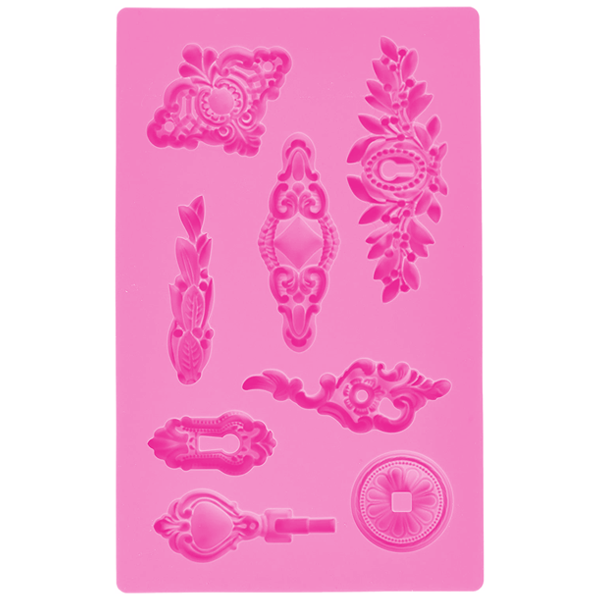 Art Decor Silicone Fondant Mold - Keyholes - bakeware bake house kitchenware bakers supplies baking