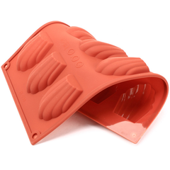 Shell shape silicone chocolate mold 9-cavity - bakeware bake house kitchenware bakers supplies baking