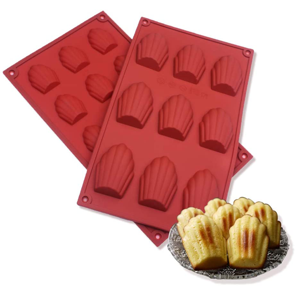 Shell shape silicone chocolate mold 9-cavity - bakeware bake house kitchenware bakers supplies baking
