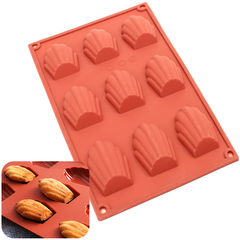 Shell shape silicone chocolate mold 9-cavity - bakeware bake house kitchenware bakers supplies baking