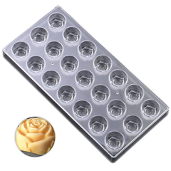 Acrylic Chocolate Mold Rose Flower - bakeware bake house kitchenware bakers supplies baking