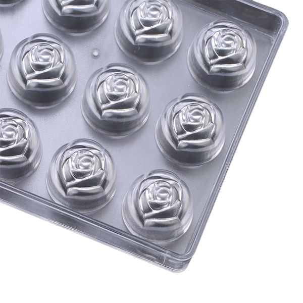 Acrylic Chocolate Mold Rose Flower - bakeware bake house kitchenware bakers supplies baking