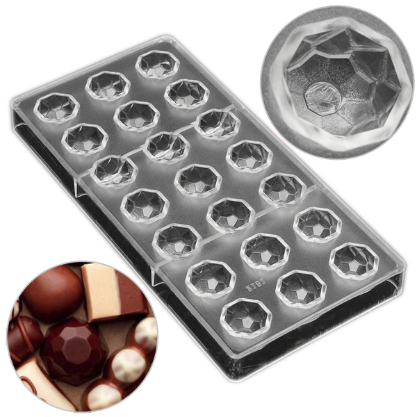 Acrylic Chocolate Mold Diamond Shape - bakeware bake house kitchenware bakers supplies baking