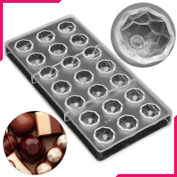 Acrylic Chocolate Mold Diamond Shape –