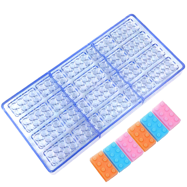 Acrylic Chocolate Mold Building Block - bakeware bake house kitchenware bakers supplies baking