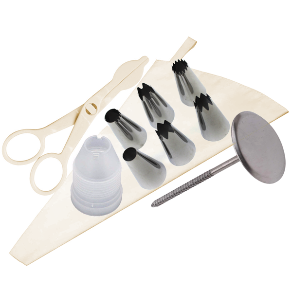 10-Piece Cake Decorating Set - bakeware bake house kitchenware bakers supplies baking