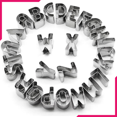 Stainless Steel Cookie Cutter Alphabet - bakeware bake house kitchenware bakers supplies baking