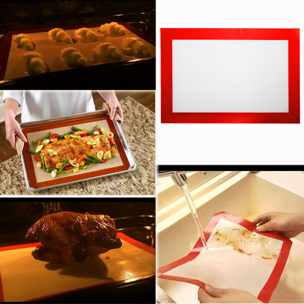 Silicone Baking Mat 12x8 Inches - bakeware bake house kitchenware bakers supplies baking