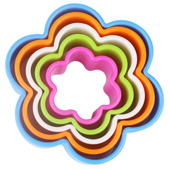 Cookie Cutter Flower  Shape 5Pcs - bakeware bake house kitchenware bakers supplies baking