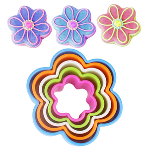 Cookie Cutter Flower  Shape 5Pcs - bakeware bake house kitchenware bakers supplies baking