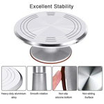 Stainless Steel Top Rotating Turntable Stand - bakeware bake house kitchenware bakers supplies baking