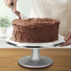 Stainless Steel Top Rotating Turntable Stand - bakeware bake house kitchenware bakers supplies baking