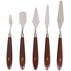Stainless Steel Artist Palette Knives 5Pcs - bakeware bake house kitchenware bakers supplies baking