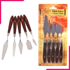 Stainless Steel Artist Palette Knives 5Pcs - bakeware bake house kitchenware bakers supplies baking