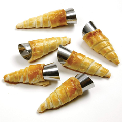 Stainless Steel Cream Roll Cones 6 Pcs - bakeware bake house kitchenware bakers supplies baking