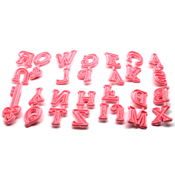 Uppercase Alphabet & Key Fondant Cutter - bakeware bake house kitchenware bakers supplies baking