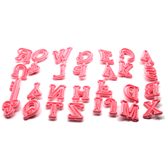 Uppercase Alphabet & Key Fondant Cutter - bakeware bake house kitchenware bakers supplies baking