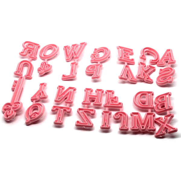 Uppercase Alphabet & Key Fondant Cutter - bakeware bake house kitchenware bakers supplies baking