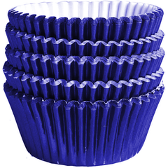 Aluminum Foil Cupcake Liner Navy Blue 100Pcs - bakeware bake house kitchenware bakers supplies baking