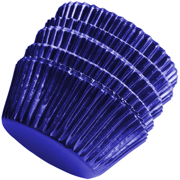 Aluminum Foil Cupcake Liner Navy Blue 100Pcs - bakeware bake house kitchenware bakers supplies baking