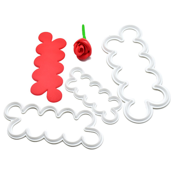 Cake Gumpaster Easiest Rose Cutter 3Pcs Set - bakeware bake house kitchenware bakers supplies baking