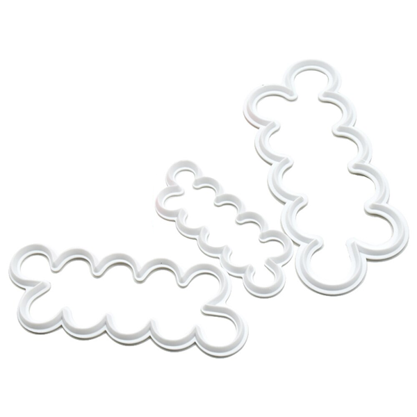 Cake Gumpaster Easiest Rose Cutter 3Pcs Set - bakeware bake house kitchenware bakers supplies baking