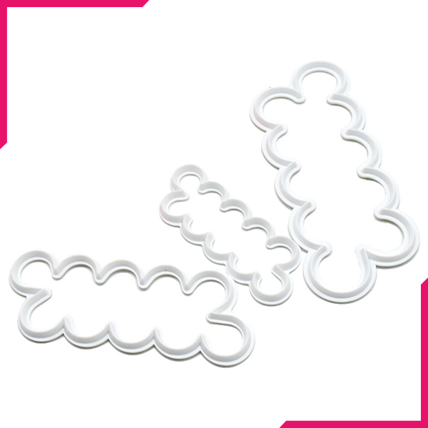 Cake Gumpaster Easiest Rose Cutter 3Pcs Set - bakeware bake house kitchenware bakers supplies baking