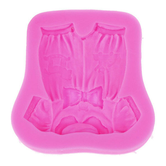 Bow Baby Clothes Silicone Mold - bakeware bake house kitchenware bakers supplies baking