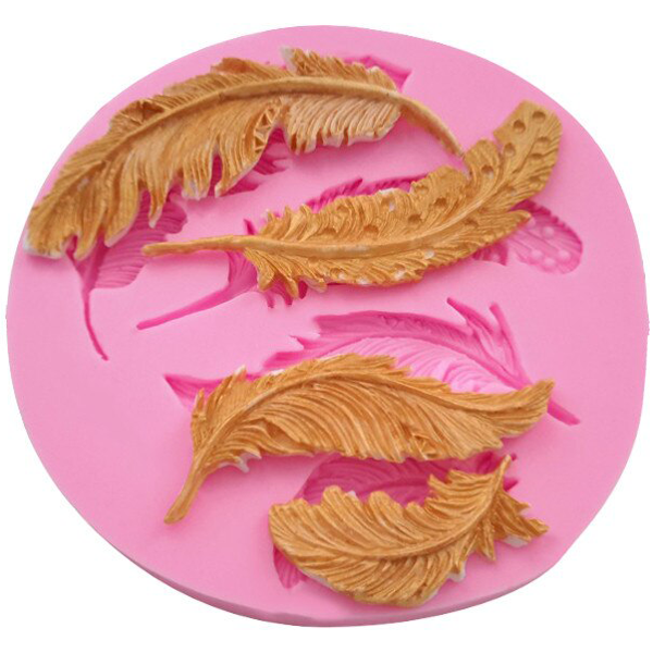Birds Feather Silicone Mold - bakeware bake house kitchenware bakers supplies baking