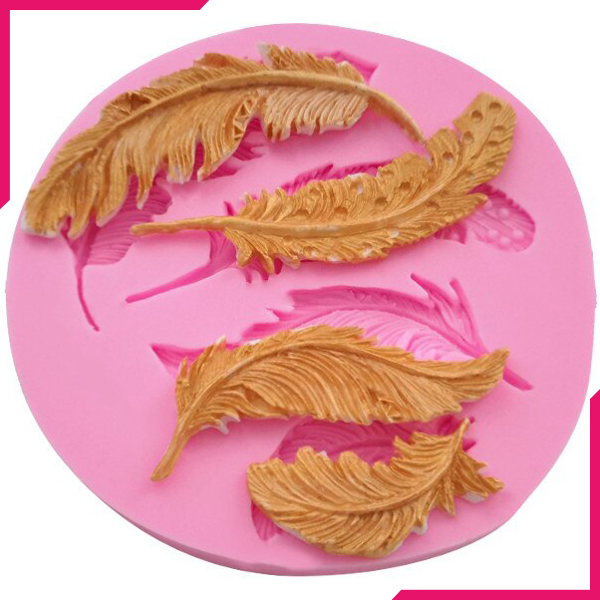Birds Feather Silicone Mold - bakeware bake house kitchenware bakers supplies baking