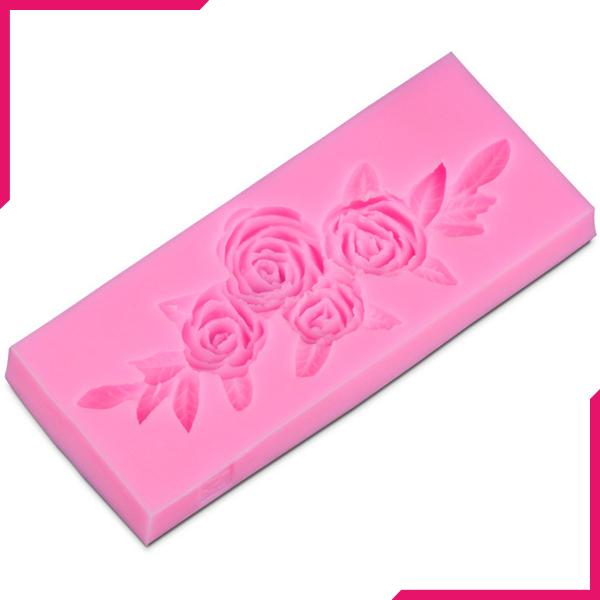 Rose Flower Silicone Fondant Mold - bakeware bake house kitchenware bakers supplies baking