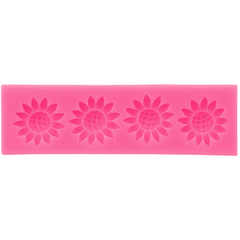 Silicone Fondant Mold Sunflower 4 Cavity - bakeware bake house kitchenware bakers supplies baking