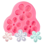 Silicone Flower Mold 3 Cavity - bakeware bake house kitchenware bakers supplies baking