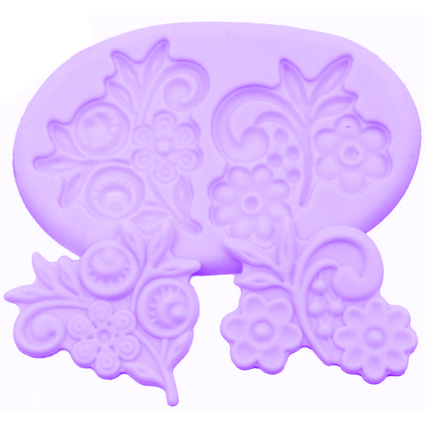 Silicone Mold Flower Lace Gumpaste - bakeware bake house kitchenware bakers supplies baking