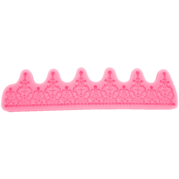 Crown Border Silicone Fondant Mold - bakeware bake house kitchenware bakers supplies baking