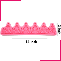 Crown Border Silicone Fondant Mold - bakeware bake house kitchenware bakers supplies baking