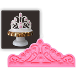 Large Crown Silicone Fondant Mold - bakeware bake house kitchenware bakers supplies baking