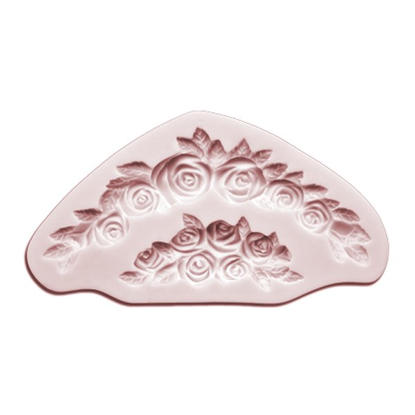Silicone Fondant Mold Rose Border - bakeware bake house kitchenware bakers supplies baking