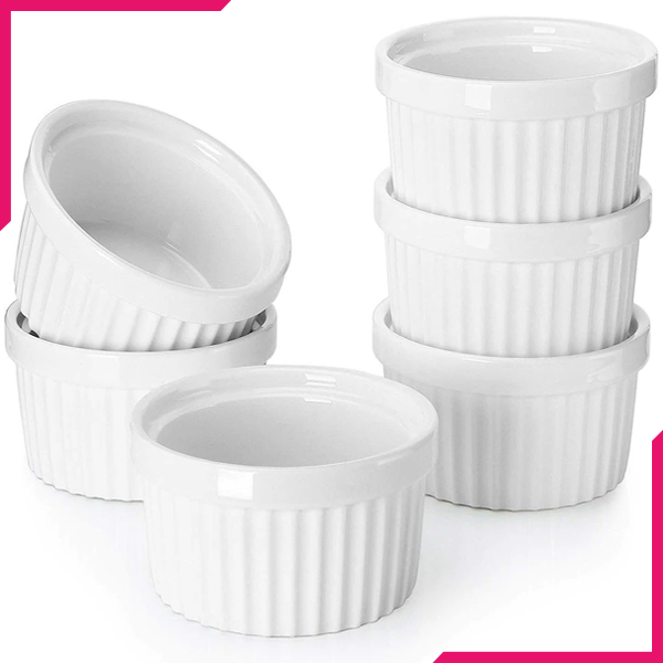 6Pcs Ramekin Set 3.5 Inch - bakeware bake house kitchenware bakers supplies baking