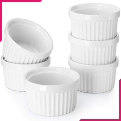 6Pcs Ramekin Set 3.5 Inch - bakeware bake house kitchenware bakers supplies baking