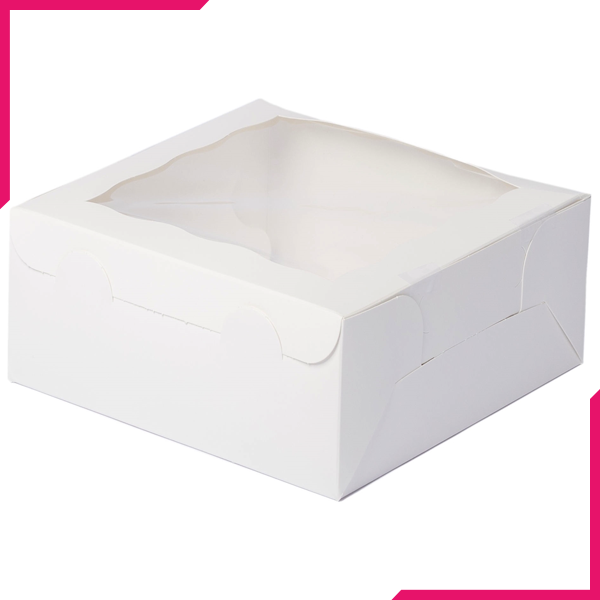 White Brownie Box - bakeware bake house kitchenware bakers supplies baking