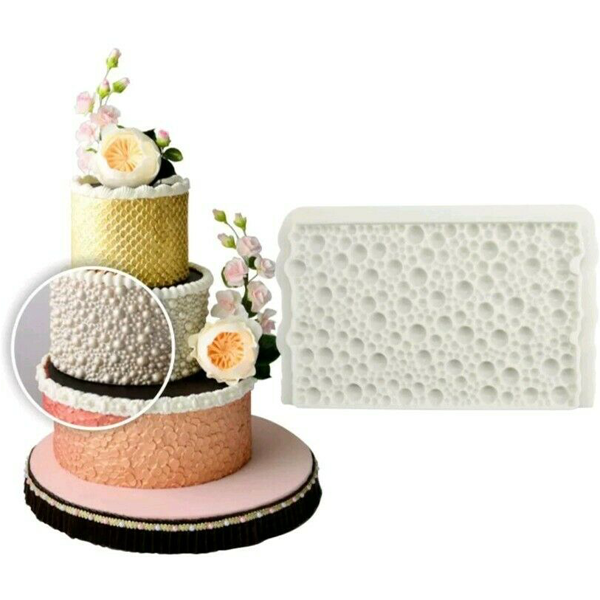 Bubble Pearl Beads Impression Silicone Fondant Mold - bakeware bake house kitchenware bakers supplies baking