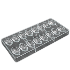Acrylic Chocolate Mold Cocoa Bean Shaped - bakeware bake house kitchenware bakers supplies baking
