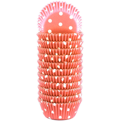 Peach Color Dot Mini Cupcake Liners 200pcs - bakeware bake house kitchenware bakers supplies baking